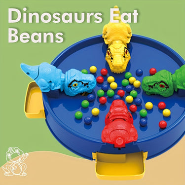 Interactief Bordspel voor Kinderen van 3-6 Jaar met Dinosaurussen en Bonen, Educatief en Duurzaam, Voor 2-4 Spelers 1